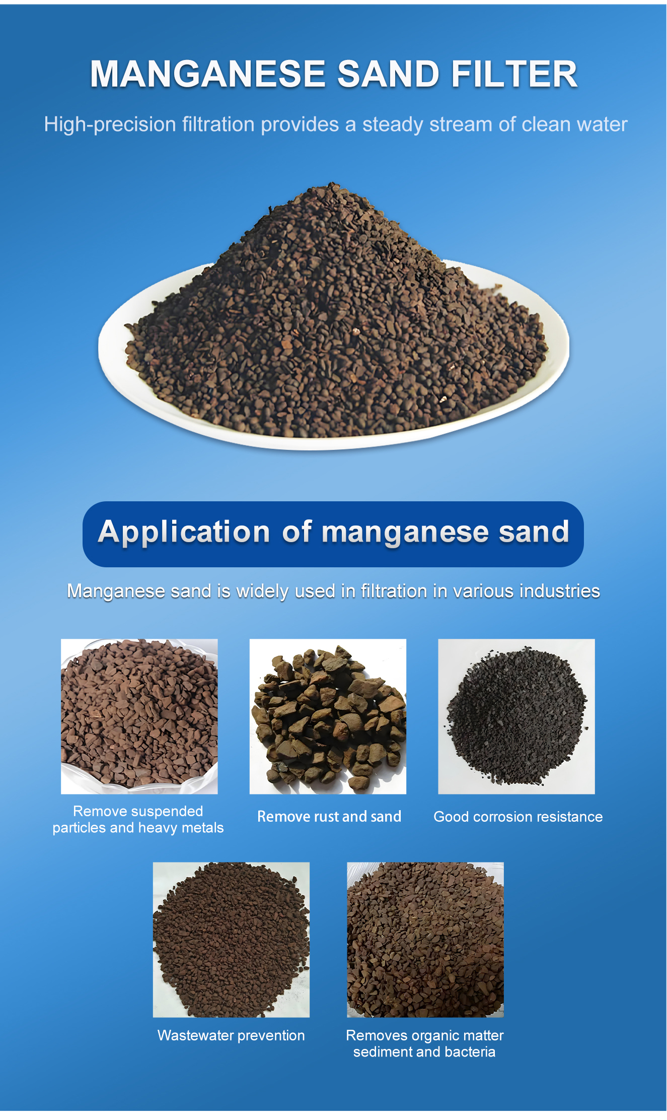 LEFILTER manganese sand filter quality choice, water purification pioneer 3